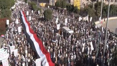 تظاهرات گسترده یمن جنایت سعودی امارات