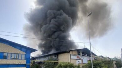 آتش سوزی کارخانه پلاستیک شهرک صنعتی پرند مهار شد+فیلم و عکس