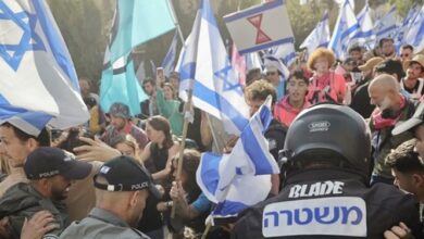 تظاهرات معترضان در تل‌‌آویو علیه نتانیاهو