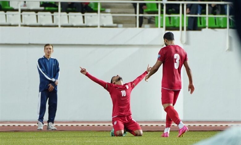 پایان نوروز فوتبالی تیم ملی با برد در زمین سفت عشقآباد + جدول