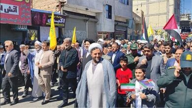 راهپیمایی روز جهانی قدس در نصیرشهر