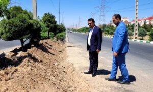 اصلاح هندسی نقاط حادثه خیز و احداث دوربرگردان میدان بصیرت شهر پرند