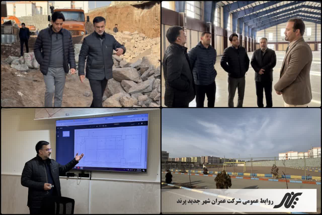 بازدید مدیرعامل شرکت عمران از روند بازسازی سالن ورزشی و فرهنگی انقلاب