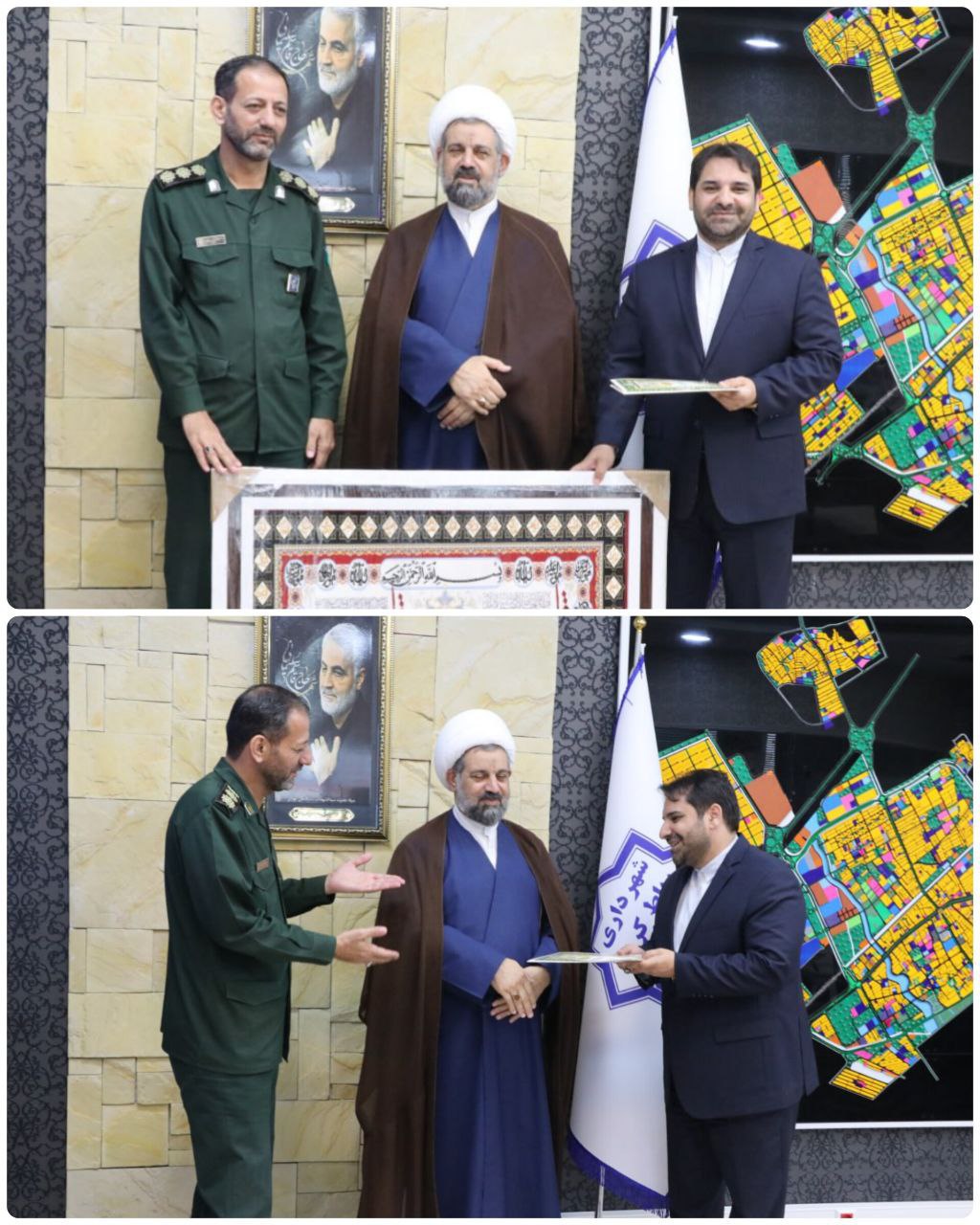 تقدیر امام جمعه و فرمانده سپاه شهرستان رباط کریم از اله‌یاری به مناسبت روز شهردار