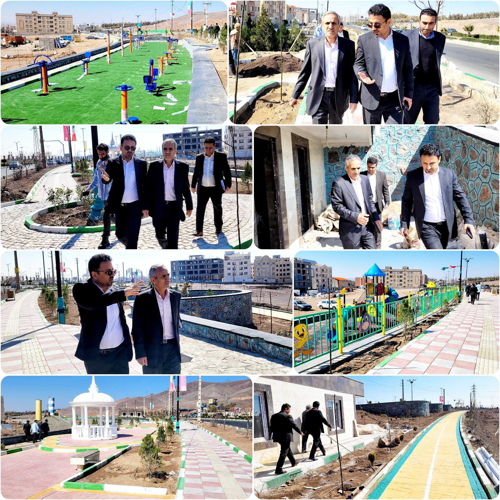 بازدید فرماندار شهرستان رباط کریم از شهرک هواپیمایی و پارک مهندس شهر پرند