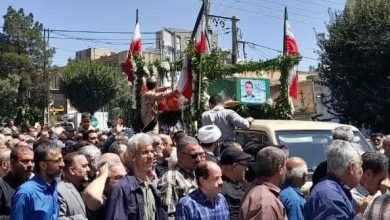 تشییع باشکوه پیکر شهید مهدی رجبی در رباط کریم