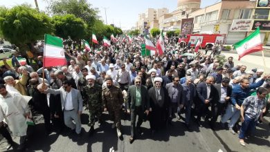 حضور یکپارچه و باشکوه مردم انقلابی پرند علیه رژیم صهیونیستی